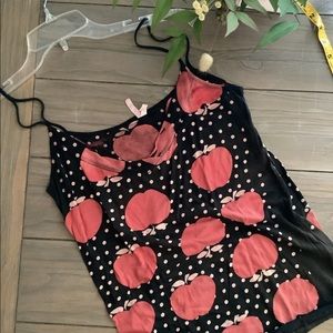 Sparkle & Fade Polka Dots Spaghetti Strap Tank Top